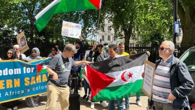 Photo of المملكة المتحدة : مظاهرة أمام القنصلية المغربية تنديدا بجرائم الاحتلال المغربي بالصحراء الغربية